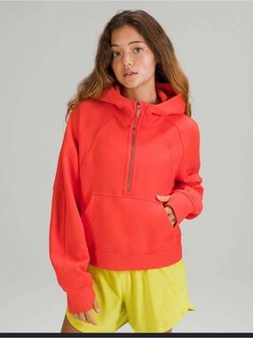 lululemon athletica Coral Scuba Half-Zip Hoodie